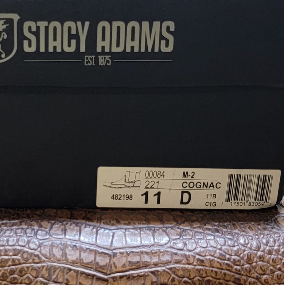 STACY ADAMS M2 WINGTIP CHELSEA BOOTS (SIZE 11) - Picture 15 of 15